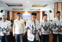 Plt. Bupati Koltim Hadiri Pengukuhan Pengurus PGRI