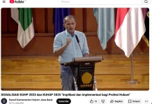 Kemenkum Sultra Ikuti Sosialisasi KUHP dan KUHAP Baru