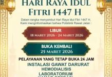 RSUD Kendari Umumkan Jadwal Libur Idul Fitri