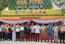 Kapolda dan Gubernur Sultra Pantau Arus Mudik di Torobulu