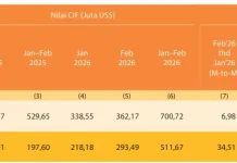 Impor Melonjak, Neraca Perdagangan Sultra Defisit