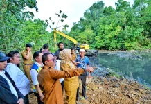 Atasi Banjir, Pemkot Kendari dan BWS IV Lakukan Pengerukan Sedimen