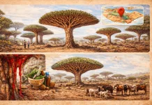 Pohon Langka Dragon Blood Tree Jadi Misteri Alam Socotra