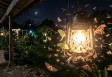 Alasan Serangga Selalu Hinggap ke Lampu saat Malam Hari