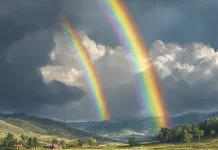 Fenomena Pelangi Ganda Hiasi Langit usai Hujan