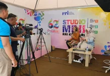 Studio Mini RRI Hadirkan Edukasi Alat Siaran Radio di Stan Pameran HUT Sultra 2026