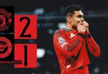 Manchester United Tundukkan Brentford 2-1 di Old Trafford
