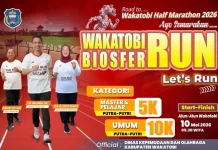Wakatobi Biosfer Run 2026: Kategori 5K dan 10K Siap Digelar Mei Mendatang
