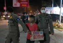 Pemkot Kendari Razia Anjal dan Manusia Silver dikawasan Padat Lalulintas