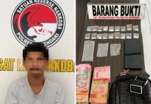Polresta Kendari Ringkus Pengedar Sabu di Mandonga, 18 Paket Siap Edar Disita