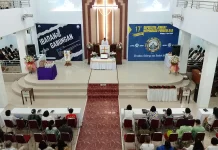 Umat Kristen di Kendari Hadiri Ibadah Peringatan Kenaikan Yesus Kristus