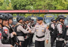 Wakapolda Sultra Sambut Kepulangan Personel Brimob Satgas di Papua