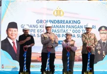 Ground Breaking Gudang Ketahanan Pangan 1.000 Ton di Satbrimob Sultra