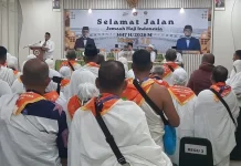 JCH Sultra Kloter 38 Bertolak ke Tanah Suci Melalui Embarkasi Makassar