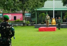 Peringati Harkitnas Ke-118, Kodim 1417/Kendari Gelar Upacara Bendera