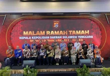 Kemenkum Sultra Hadiri Malam Ramah Tamah Kapolda Sultra
