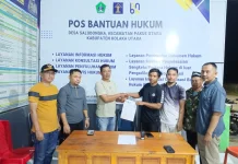 Pemdes Saludongka bersama Kemenkum Sultra selesai Mediasi Kecelakaan