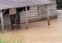 Hujan Deras, Jalan Anawai Kendari Kembali Banjir