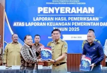 Pemkab Konsel Kembali Raih Opini WTP dari BPK RI