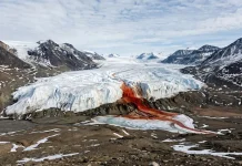 Blood Falls, Air Terjun Merah dari Benua Antarktika