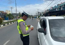 Ditlantas Polda Sultra dan Tim Gabungan Gelar Operasi Kepatuhan Pajak Kendaraan
