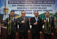 Perkuat Akses Keadilan Kemenkum Sultra Mengukuhkan Paralegal