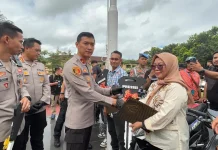 Kapolda Sultra Serahkan Kendaraan Hasil Ungkap Curanmor