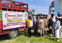 Pertamina Sulawesi dan Pemda Kolaka Gelar Pasar Murah LPG 3 Kg