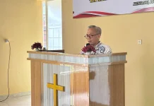 Polda Sultra Peringati Hari Bhayangkara dengan Doa Bersama di Gereja