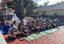 Hari Bhayangkara Ke-80, Polda Sultra Gelar Doa Bersama di Pura