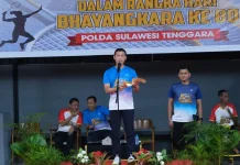 Sambut Hari Bhayangkara ke-80, Kapolda Sultra Buka Turnamen Bulutangkis
