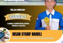 Tiga Siswa SMKN 6 Kendari Borong Juara 1 LKS Tingkat Sultra