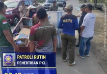 Patroli Rutin Satpol PP Kendari, PKL Diberi Imbauan Humanis