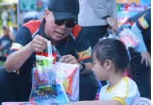 Gubernur Sultra Ramaikan Car Free Day Bhayangkara ke-80 di Eks MTQ Kendari