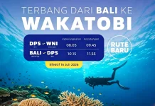 Jadwal dan Tarif Pesawat TransNusa Rute Bali-Wakatobi