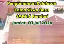 SMKN 6 Kendari Umumkan Hasil SPMB 2026, Buka 14 Rombongan Belajar