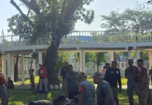 Kasatpol PP Kendari Ajak Warga Gotong Royong Bersihkan Taman Kota