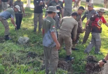 Pemkot Kendari Libatkan Sejumlah OPD dalam Kerja Bakti Penataan Taman Kota