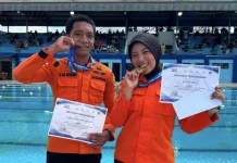 Dua Rescuer Basarnas Kendari Raih 8 Medali Aquatic Sprint Challenge