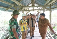 Hubungkan Dua Desa di Tinondo, Pemkab Koltim Targetkan Jembatan Peroa Rampung 2027