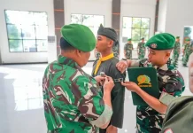 Danrem 143/Halu Oleo Buka Latihan Kader Pelatih Pencak Silat Militer