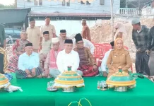 Wali Kota Baubau Letakkan Batu Pertama Pembangunan Masjid Al-Muttaqin Wajo