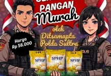 Gerakan Pangan Murah Ditsamapta Polda Sultra Digelar di Ranomeeto