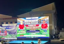 Nobar “Bola Gembira” dan Pangan Murah Semarakkan Balai Kota Kendari