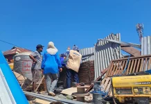 Tiga Rumah Rusak akibat Angin Kencang di Baubau