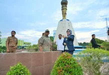 Penataan Bundaran Adi Bahasa Kendari Tampil Lebih Asri