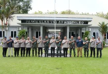Kapolda Sultra Perkuat Sinergi dengan Lanud Halu Oleo Jaga Stabilitas Keamanan