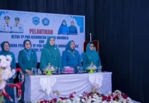 TP-PKK Buteng Kukuhkan Pengurus PKK Kecamatan Sangia Wambulu