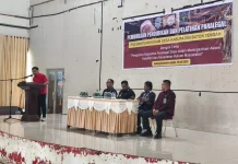 Bupati Buton tengah Buka Pendidikan dan Pelatihan Paralegal Posbankum Desa