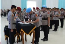 Kapolda Sultra Pimpin Sertijab PJU dan Kapolres Jajaran Polda Sultra
